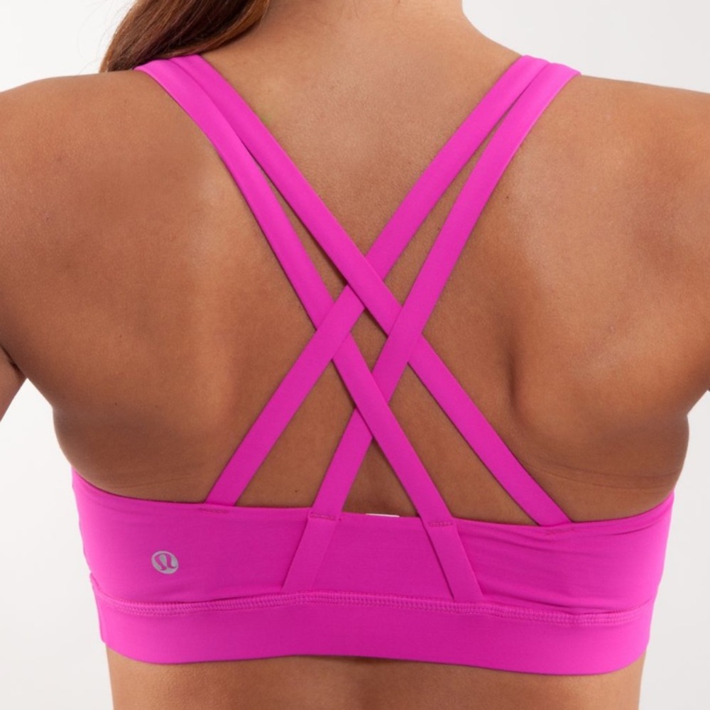 Lululemon energy bra pink size 6